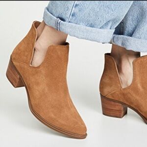 Steven Booties Tan Suede 8